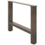 sofabordsben naturstål 2 stk. 70x(42-43) cm stål