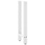 konsolbordben hvide 2 stk. 38 x (72-73) cm stål
