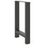 spisebordsben antracit 2 stk. 50x(72-73) cm stål