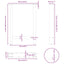spisebordsben sort 2 stk. 60 x (72-73) cm stål