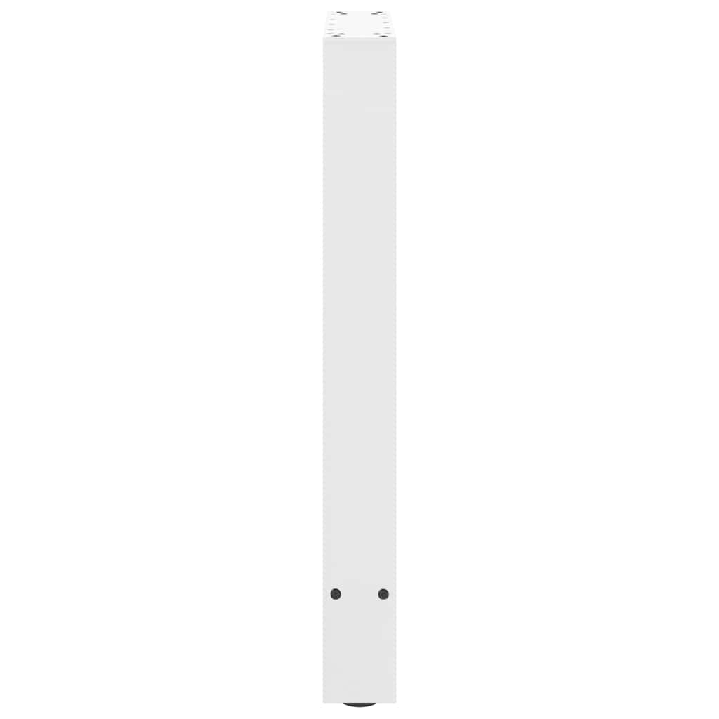 spisebordsben hvide 2 stk. 60x(72-73) cm stål