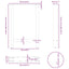 spisebordsben hvide 2 stk. 60x(72-73) cm stål
