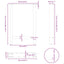 spisebordsben antracit 2 stk. 60 x (72-73) cm stål