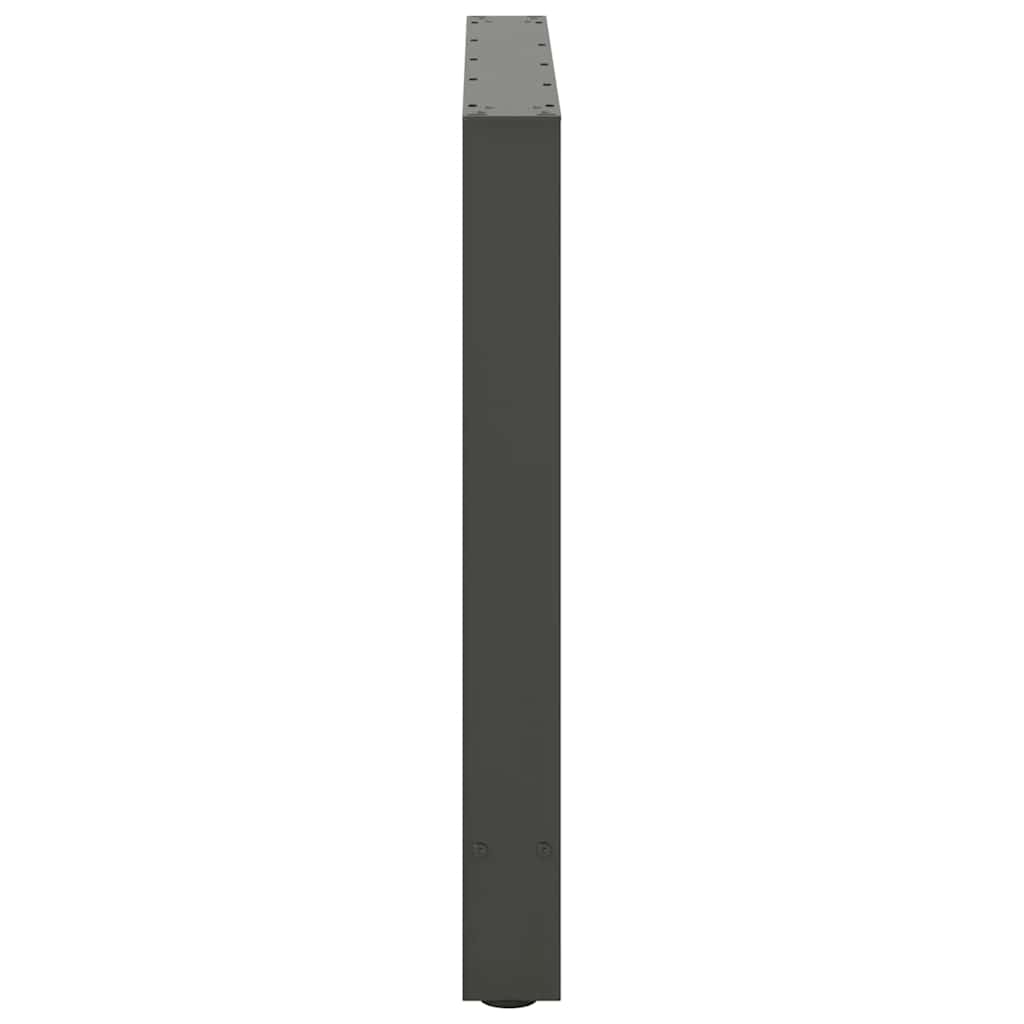 spisebordsben antracit 2 stk. 70 x (72-73) cm stål