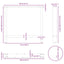 spisebordsben sort 2 stk. 80x(72-73) cm stål