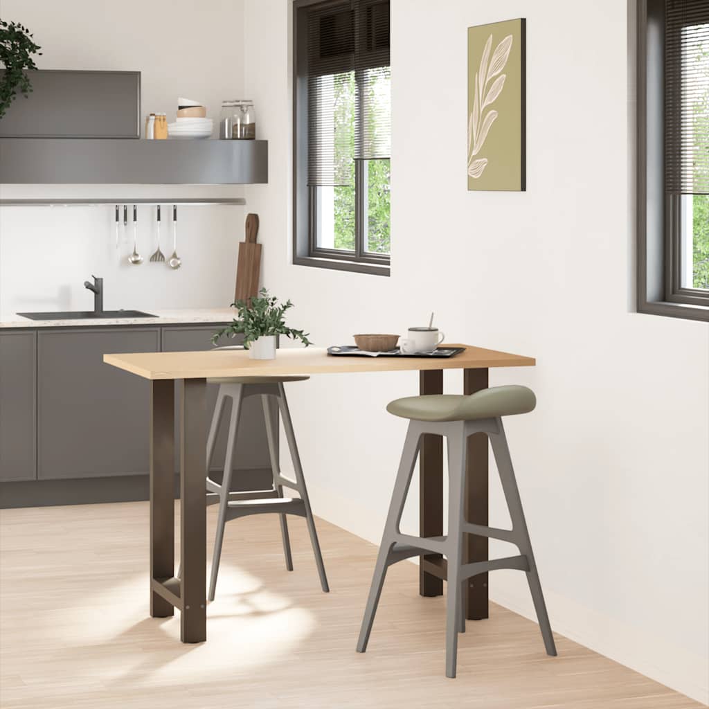 barbordsben naturstål 2 stk. 50x(90-91) cm stål