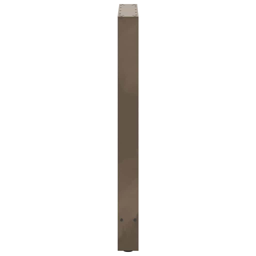 barbordsben naturstål 2 stk. 60x(90-91) cm stål