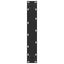 barbordsben sort 2 stk. 40x(100-101) cm stål
