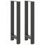 barbordsben antracit 2 stk. 40x(100-101) cm stål