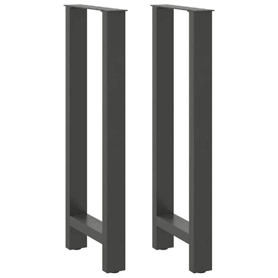 barbordsben antracit 2 stk. 40x(100-101) cm stål