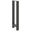 barbordsben antracit 2 stk. 40x(100-101) cm stål