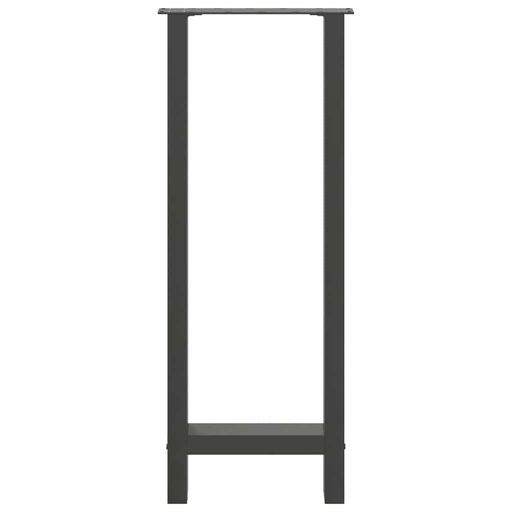 barbordsben antracit 2 stk. 40x(100-101) cm stål