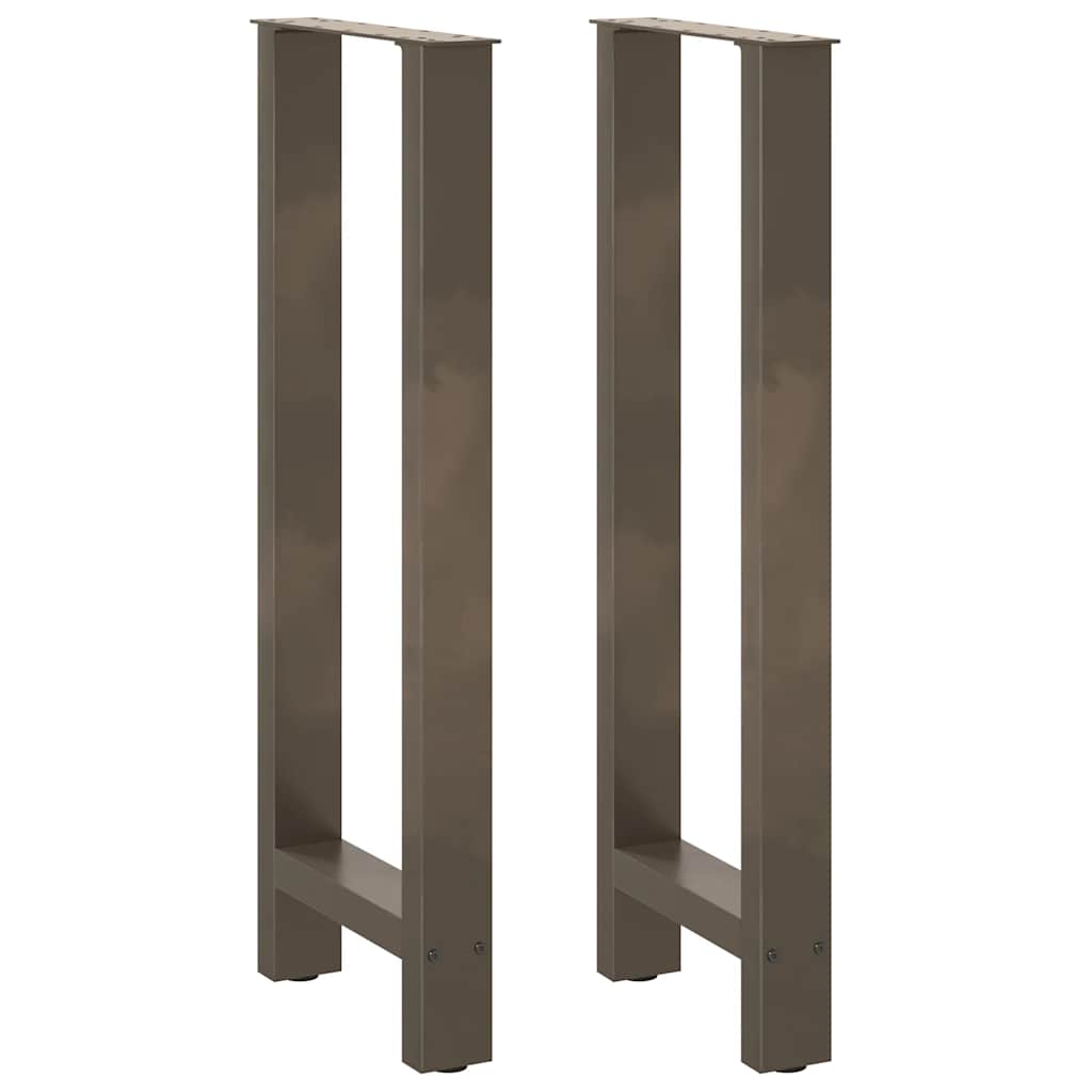 barbordsben naturstål 2 stk. 50x(100-101) cm stål