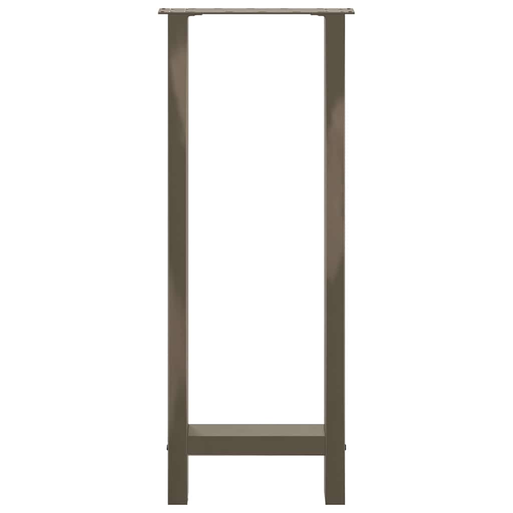 barbordsben naturstål 2 stk. 50x(100-101) cm stål