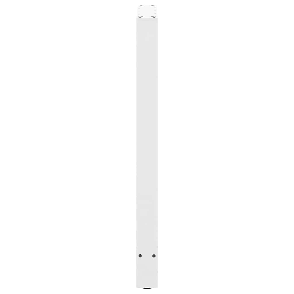 barbordsben hvide 2 stk. 60x(100-101) cm stål