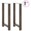 barbordsben naturstål 2 stk. 60x(100-101) cm stål