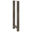 barbordsben naturstål 2 stk. 40x(110-111) cm stål
