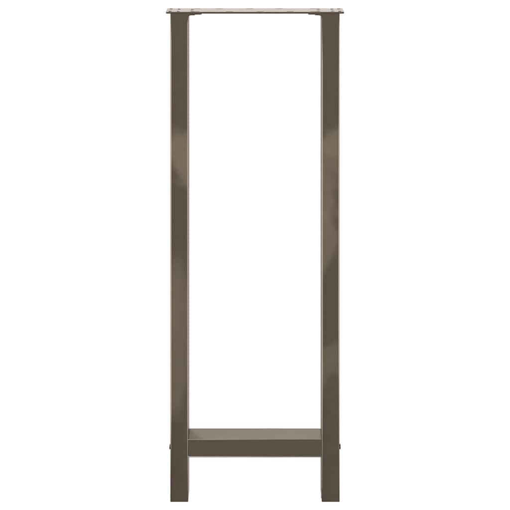 barbordsben naturstål 2 stk. 40x(110-111) cm stål