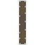 barbordsben naturstål 2 stk. 40x(110-111) cm stål