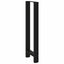barbordsben sort 2 stk. 50x(110-111) cm stål