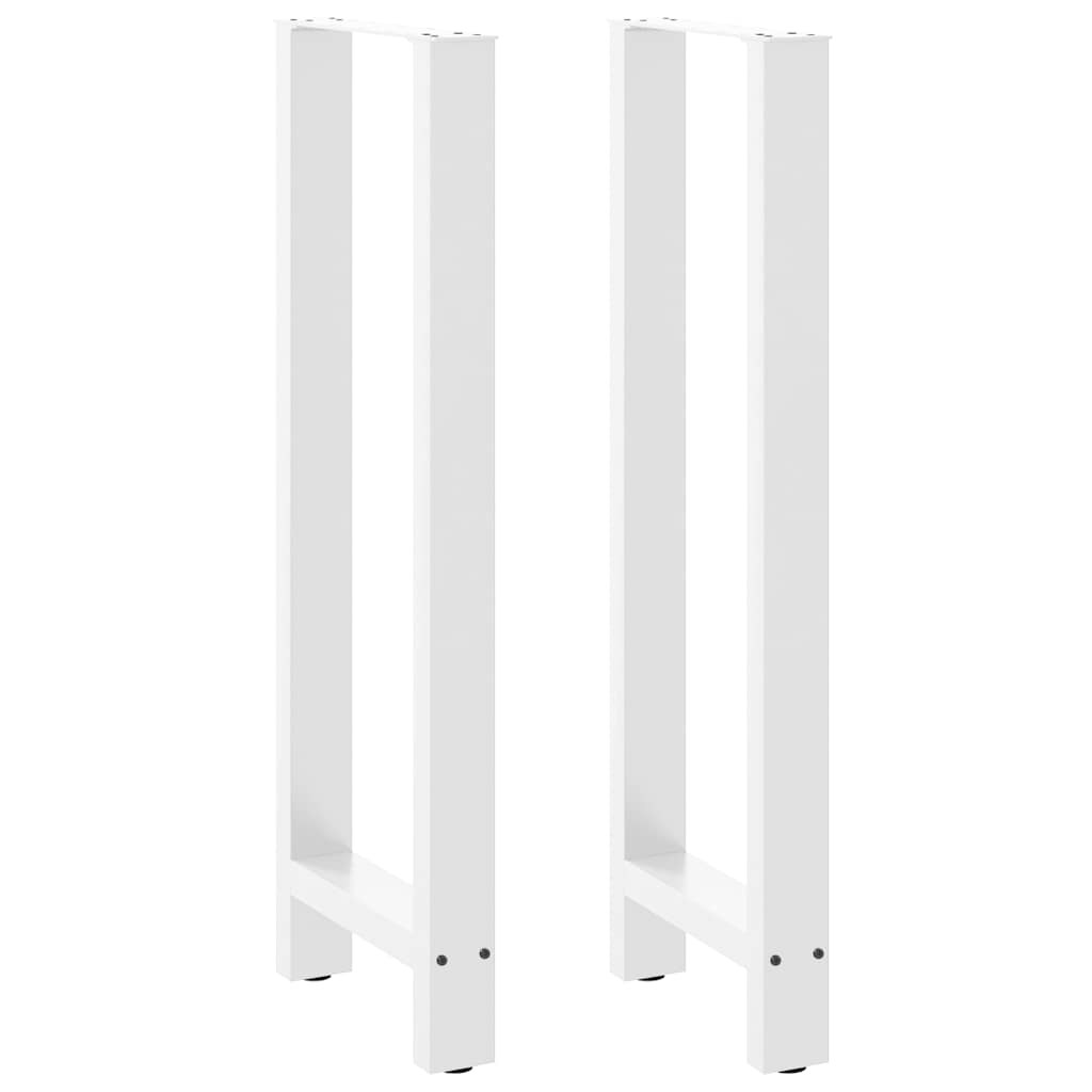 barbordsben hvide 2 stk. 50x(110-111) cm stål