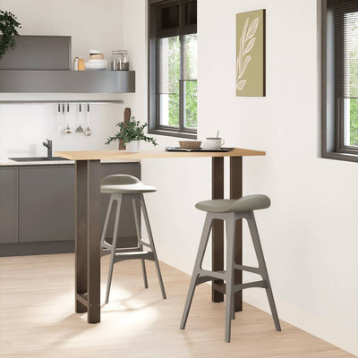 barbordsben naturstål 2 stk. 50x(110-111) cm stål