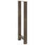 barbordsben naturstål 2 stk. 50x(110-111) cm stål