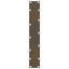 barbordsben naturstål 2 stk. 50x(110-111) cm stål