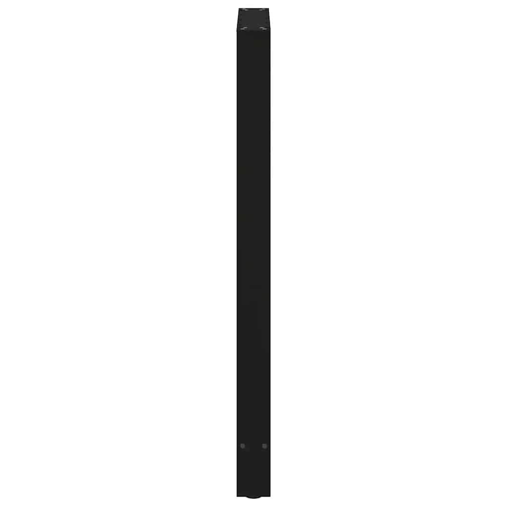 barbordsben sort 2 stk. 60x(110-111) cm stål
