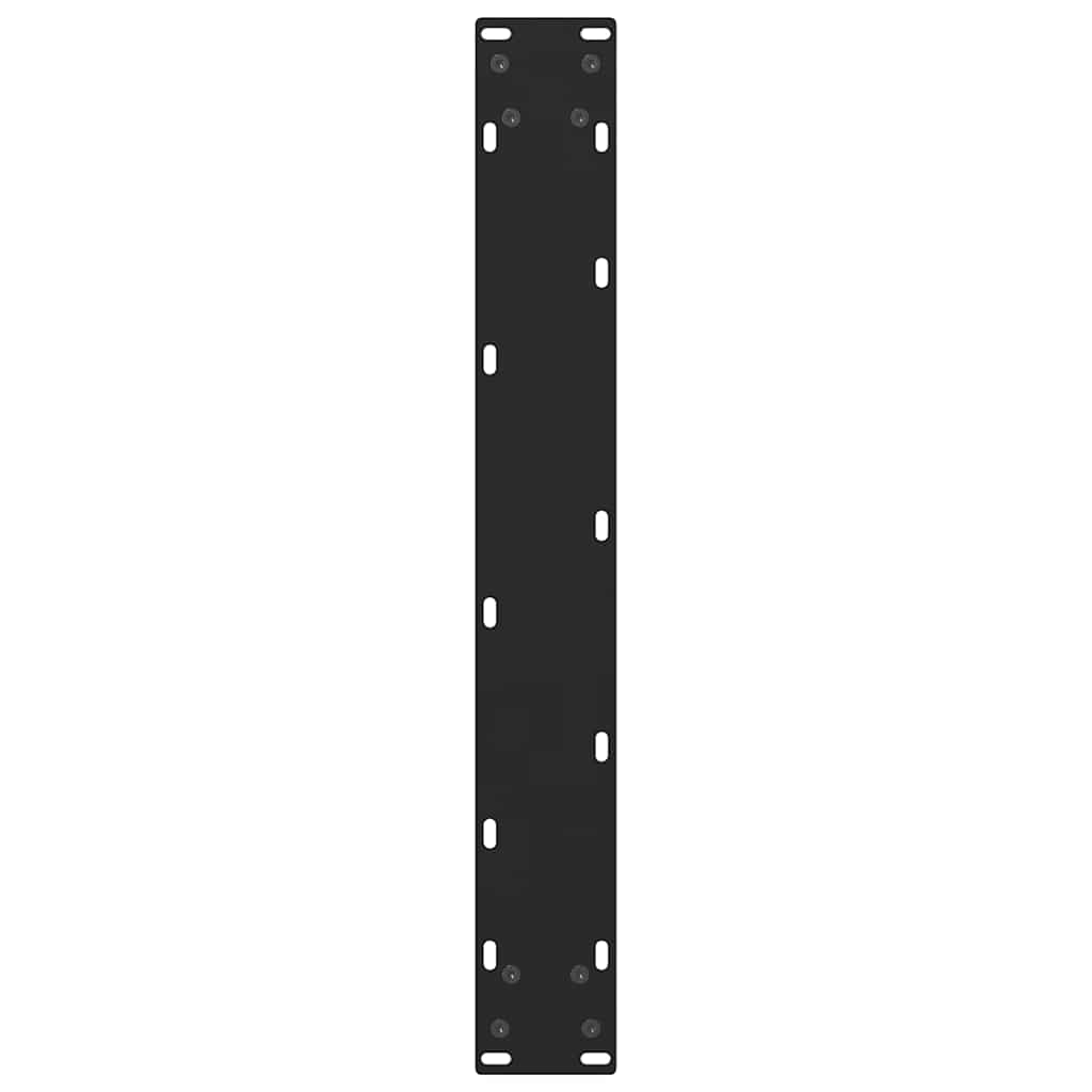 barbordsben sort 2 stk. 60x(110-111) cm stål