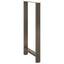 barbordsben naturstål 2 stk. 60x(110-111) cm stål