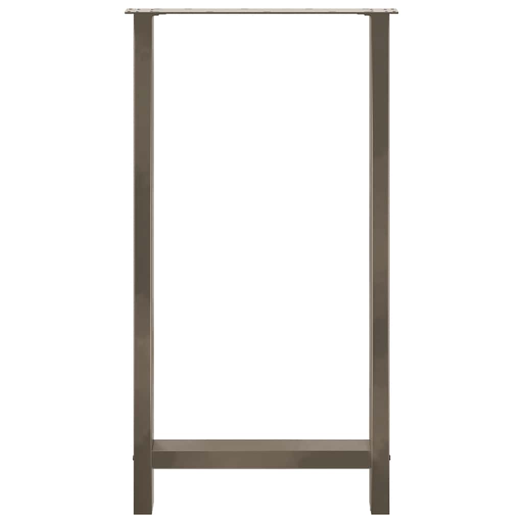 barbordsben naturstål 2 stk. 60x(110-111) cm stål