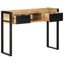 konsolbord 100x35x75 cm massivt ru mangotræ