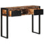 konsolbord 100x35x75 cm massivt genbrugstræ flerfarvet