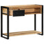 konsolbord 100x35x75 cm massivt ru mangotræ