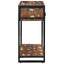 konsolbord 100x35x75 cm massivt genbrugstræ flerfarvet