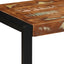 bænk 80x35x45 cm massivt genbrugstræ flerfarvet