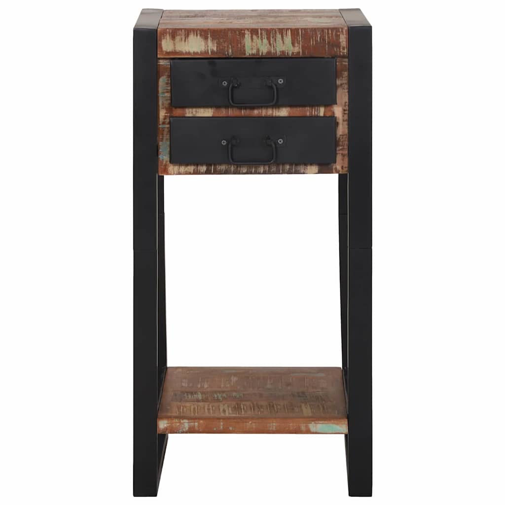 Endebord Flerfarvet 40 x 40 x 80 cm Solid genbrugs træ
