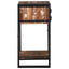 Endebord Flerfarvet 40 x 40 x 80 cm Solid genbrugs træ