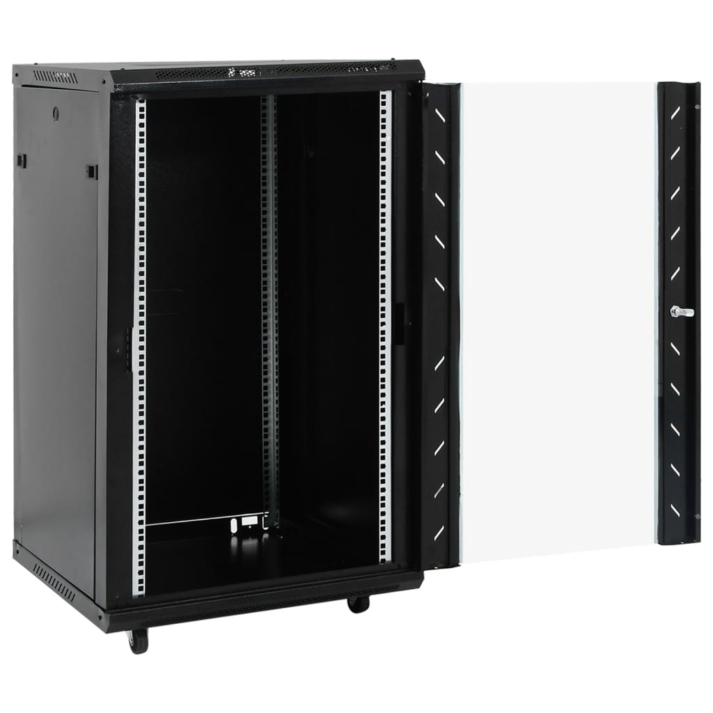 netværksskab 60x60x120 cm 18U 19" IP20 sort