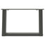 sofabordsben U-formet 2 stk. antracit 40x(30-31) cm stål