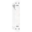 sofabordsben U-formet 2 stk. hvid 50x(30-31) cm stål