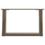 sofabordsben U-formet 2 stk. naturstål 50x(30-31) cm stål