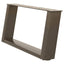 sofabordsben U-formet 2 stk. naturstål 60x(30-31) cm stål