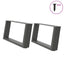 sofabordsben U-formet 2 stk. antracit 70x(30-31) cm stål
