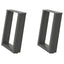 sofabordsben U-formet 2 stk. antracit 28 x (42-43) cm stål
