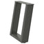 sofabordsben U-formet 2 stk. antracit 28 x (42-43) cm stål
