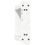 sofabordsben U-formet 2 stk. hvid 38 x (42-43) cm stål