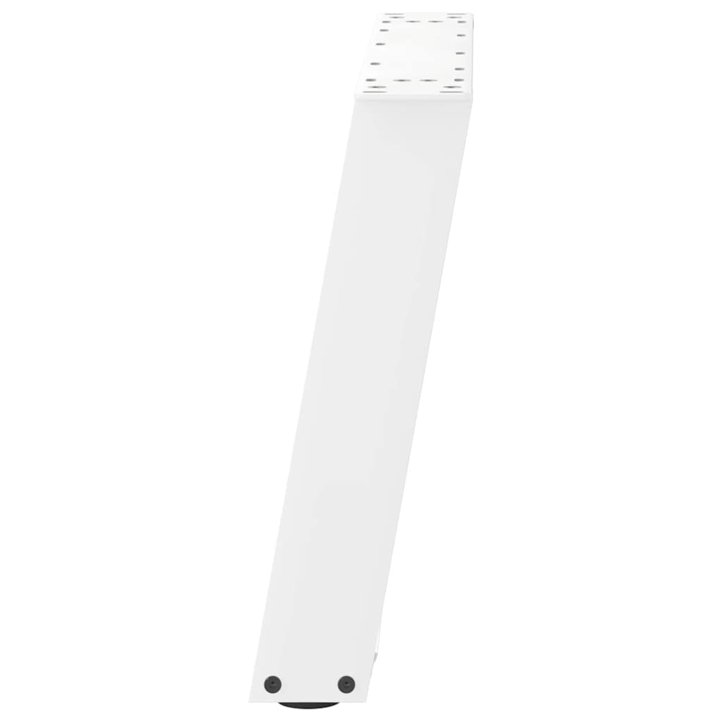 sofabordsben U-formet 2 stk. hvid 70 x (42-43) cm stål