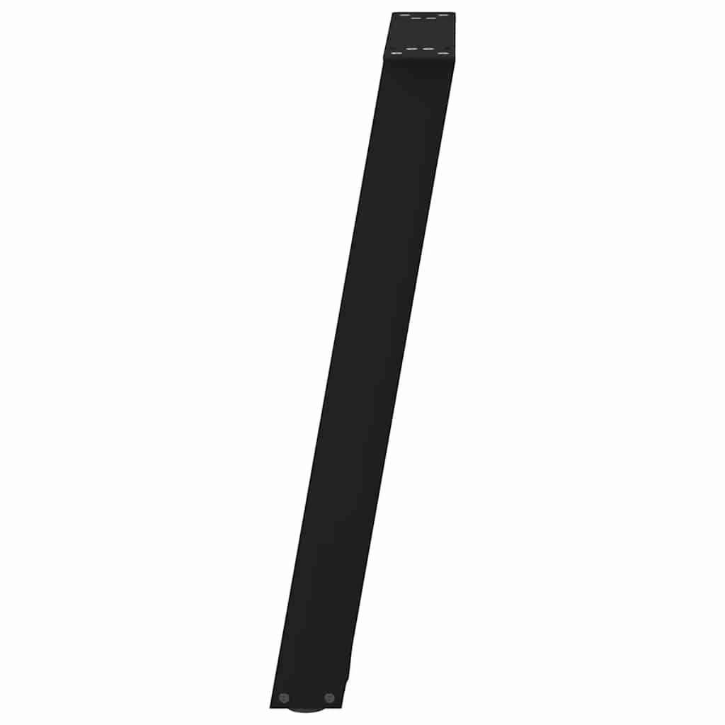 konsolbordben U-formet 2 stk. sort 28 x (72-73) cm stål